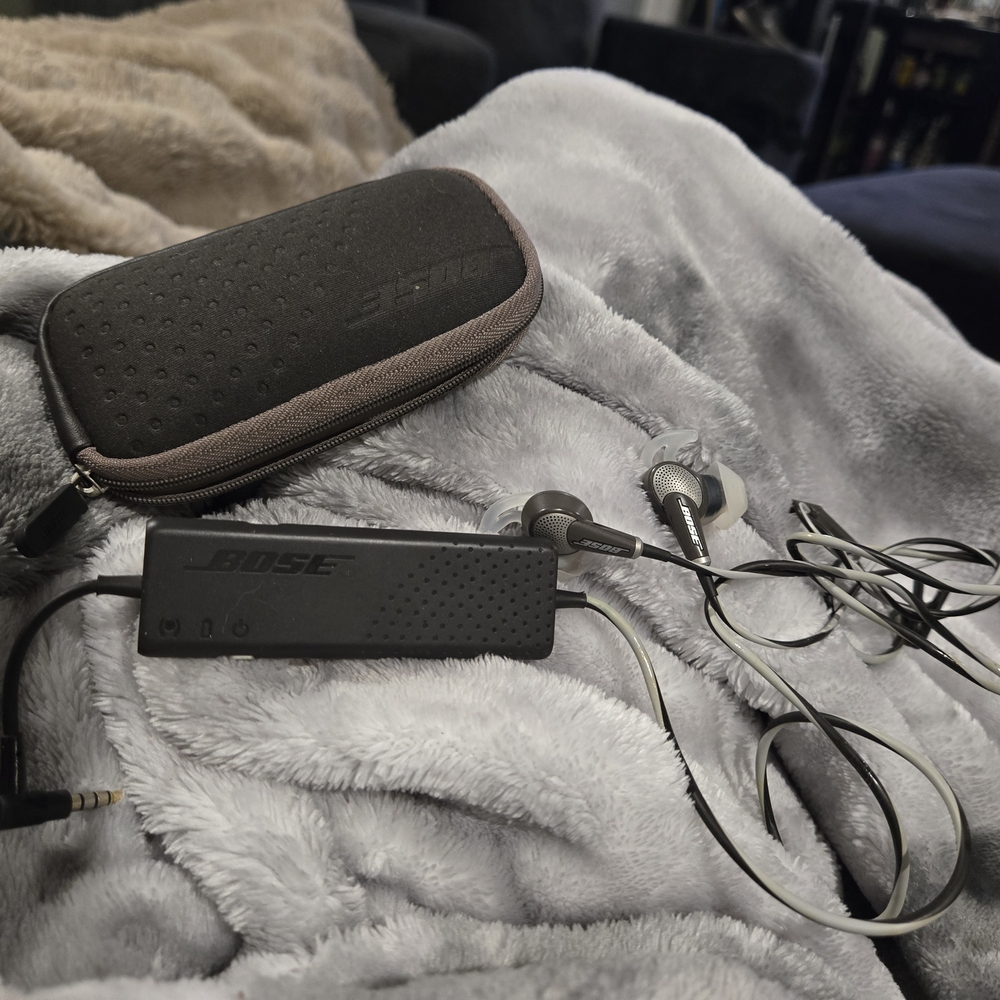 Bose Black and Gray Earbuds with Case